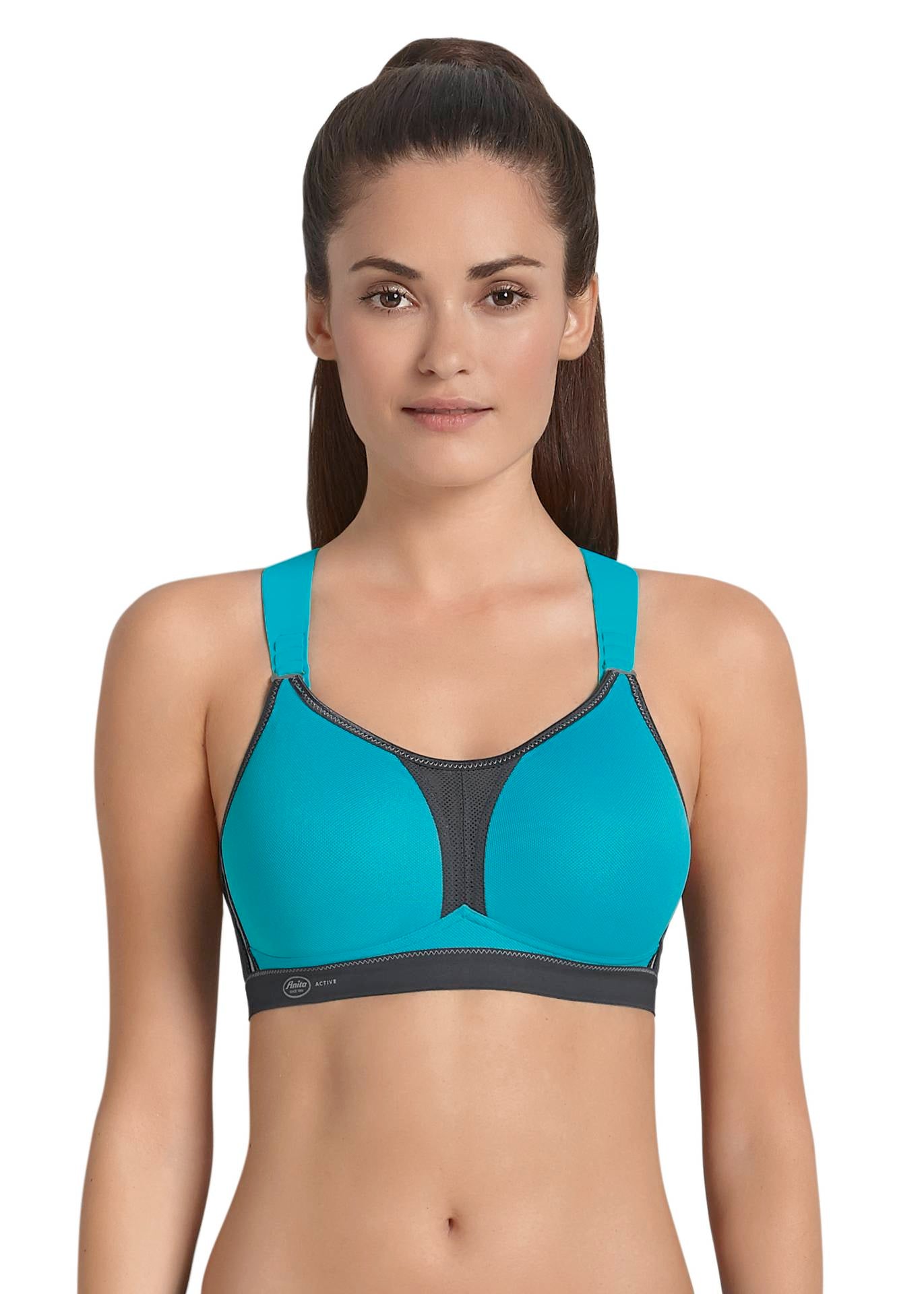 Anita Active Air Control Wirefree Padded Sports Bra Anthracite 