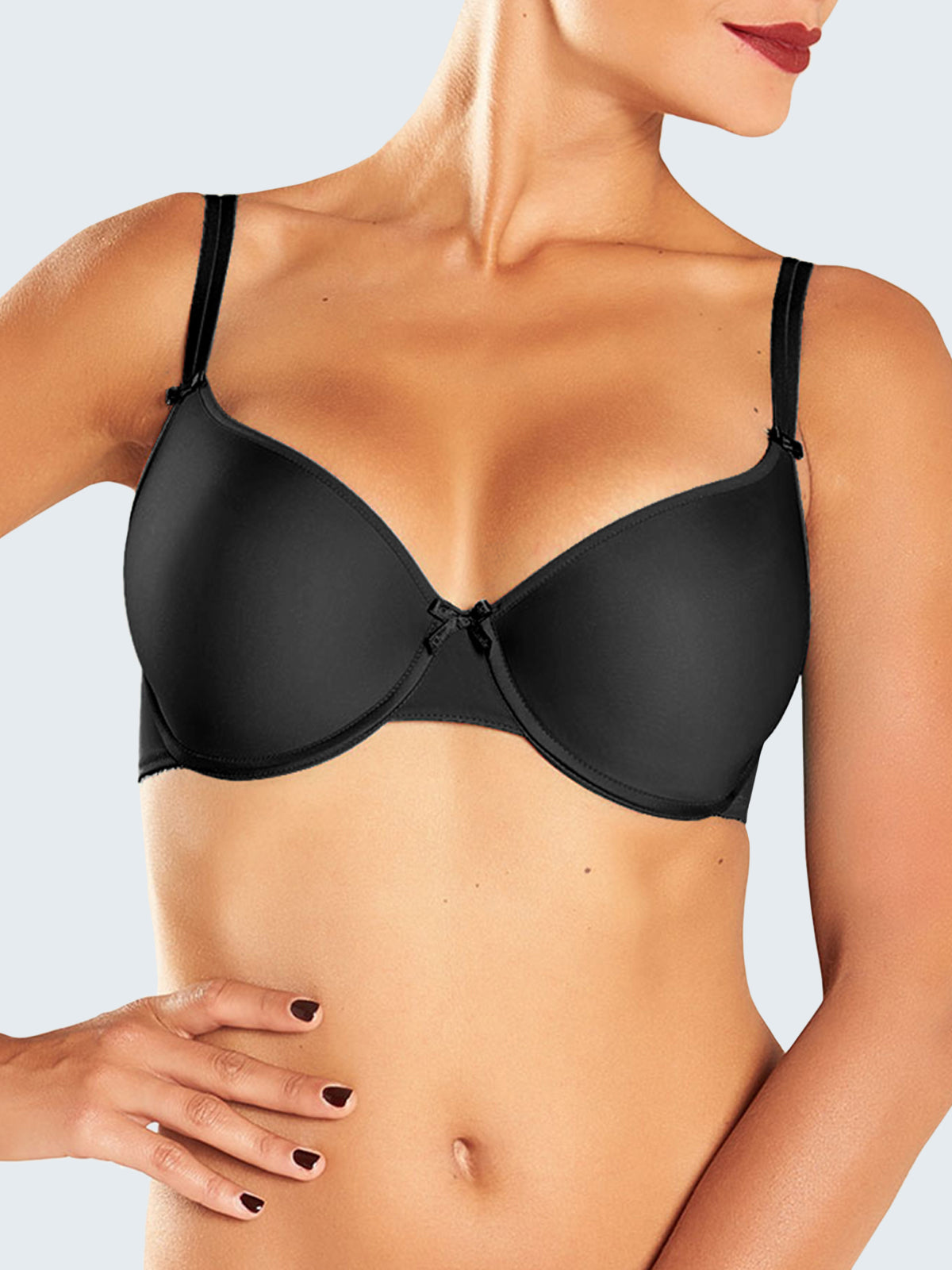 Chantelle Basic Invisible Smooth Comfort Fit Contour Bra Skin Women's Size  34E