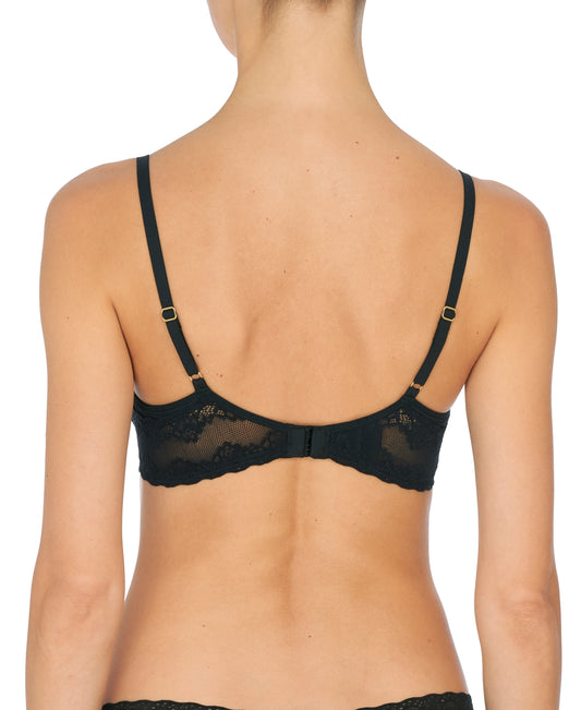 Black underwired half cup bra Pearl – Love and Hate Europe